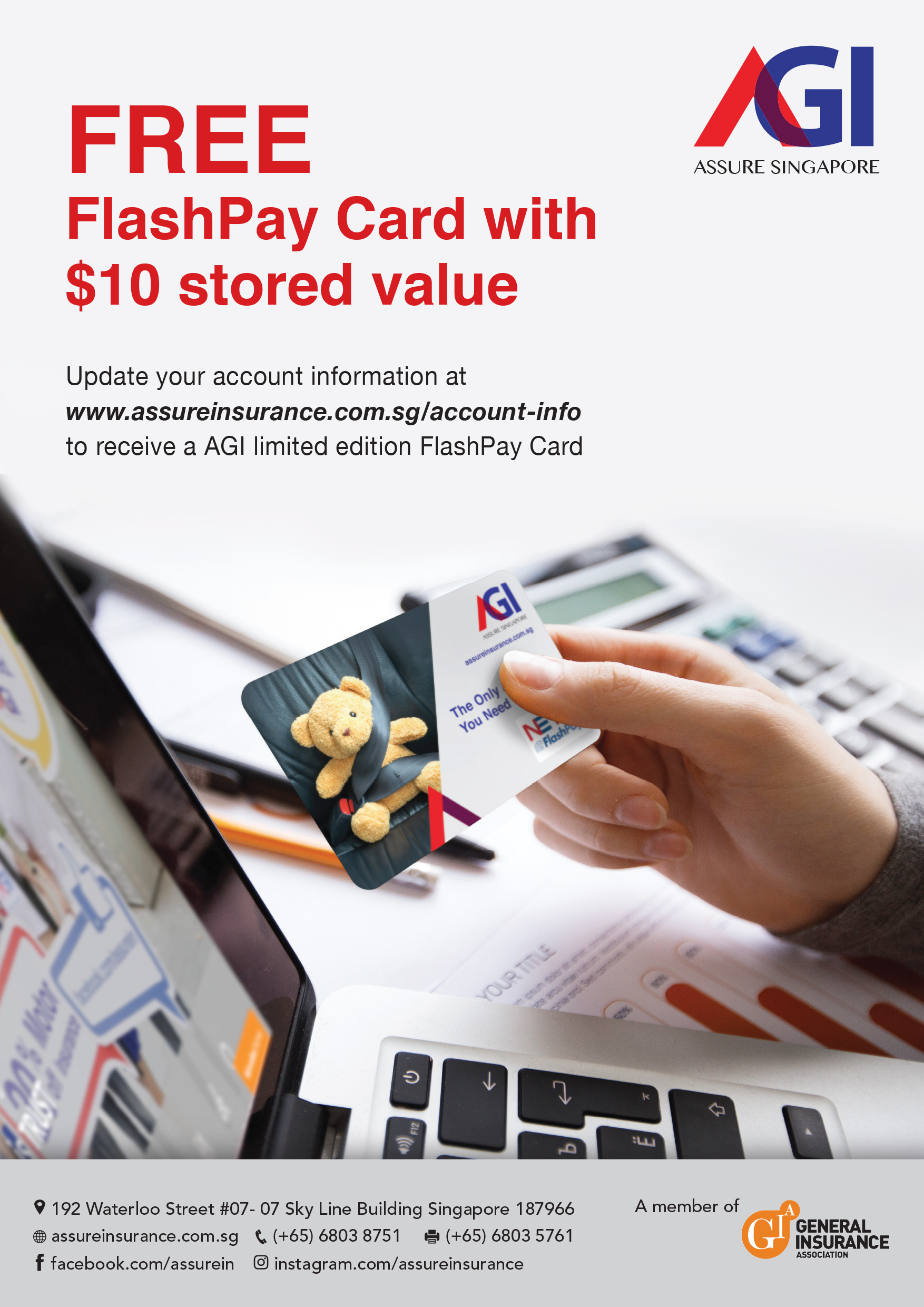 Update your account information and get a FREE FlashPay Card Assure