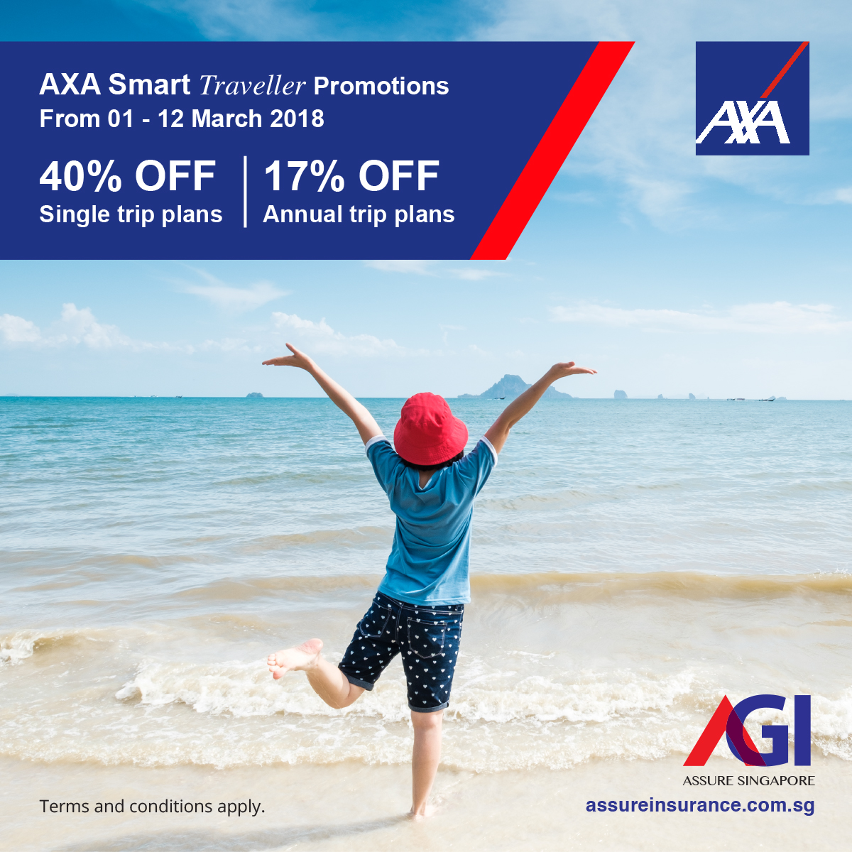 AXA Smart Traveller Promotion from 01 12 Mar 2018 Assure General